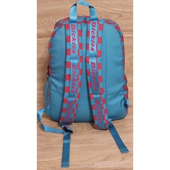Dickies Laptop Backpack Spencers Exclusive  Blue Pink Checkered Skater Pre-owned - Picture 4 of 9